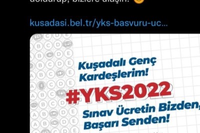 BAŞKAN GÜNEL’DEN YKS ÖĞRENCİLERİNE TAM DESTEK