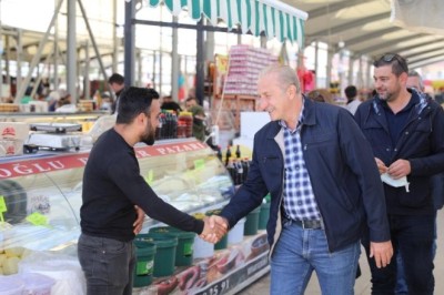 DİDİM SEMT PAZARI ESNAFI, BAŞKAN ATABAY'A DERT YANDI