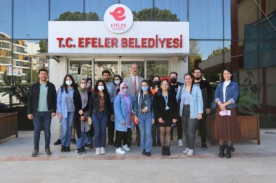 ADÜ TIP FAKÜLTESİ ÖĞRENCİLERİ'NDEN EFELER BELEDİYESİ'NE ZİYARET