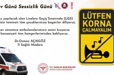 LGS ÖNCESİ SAĞLIK MÜDÜRLÜĞÜ'NDEN ANLAMLI ÇAĞRI