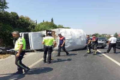 KAMYON SÜRÜCÜSÜ BÜYÜK BİR FACİAYI ÖNLEDİ