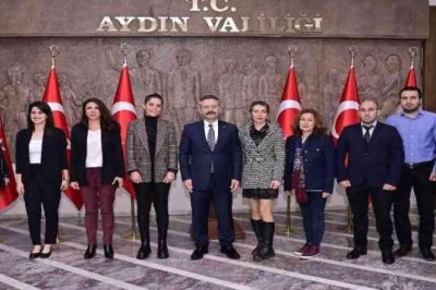 AYDINLI GİRİŞİMCİLERİN VALİ AKSOY' A ZİYARETİ