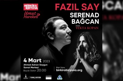 FAZIL SAY VE SERENAD BAĞCAN DEPREMZEDELER İÇİN SAHNEDE