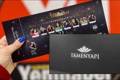 EKMEN YAPI’DAN ‘TÜRKÜLER DEPREMZEDELER İÇİN SÖYLENECEK’ ORGANİZASYONUMUZ İÇİN BÜYÜK FEDAKARLIK