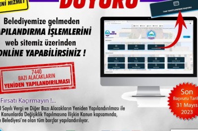 SÖKE BELEDİYESİ YAPILANDIRMA İŞLEMLERİ ARTIK WEB'TEN DE YAPILIYOR!