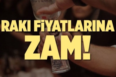 ALKOL FİYATLARINA ZAM !!